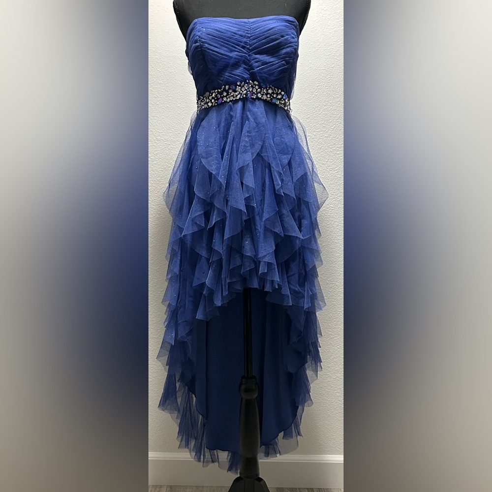 Teeze Me Beaded Prom Dress - 7 - Blue - Used